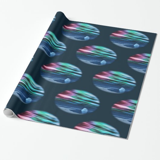 kerstpapier voor middernacht cadeaupapier (Uitgerold)
