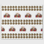 kerstpapier voor onmiddellijke verpakking cadeaupapier (Vlak)