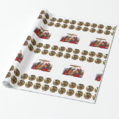 kerstpapier voor onmiddellijke verpakking cadeaupapier (Uitgerold)