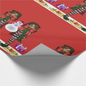 kerstpapier voor onmiddellijke verpakking cadeaupapier (Hoek)