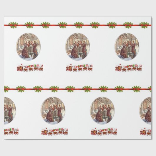 kerstpapier voor onmiddellijke verpakking cadeaupapier (Vlak)