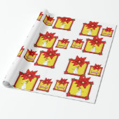 kerstpapier voor onmiddellijke verpakking cadeaupapier (Uitgerold)