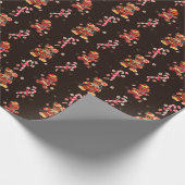 Kerstpapier voor ontbijtkoek en snoepsnoep cadeaupapier (Hoek)