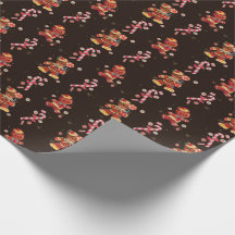 Kerstpapier voor ontbijtkoek en snoepsnoep