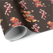 Kerstpapier voor ontbijtkoek en snoepsnoep cadeaupapier (Rol Hoek)