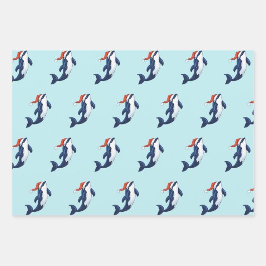 kerstpapier voor orca inpakpapier vel (Voorkant)