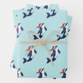 kerstpapier voor orca inpakpapier vel (In situ)