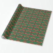 kerstpapier voor paarden uit Dala Cadeaupapier (Uitgerold)