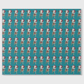 kerstpapier voor puppy's cadeaupapier (Vlak)