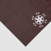 kerstpapier voor Red Snowman Winter Scene Tissuepapier (Detail)