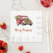  kerstpapier voor Red Truck Servet (Insitu)