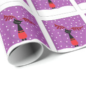 kerstpapier voor rendierkatten cadeaupapier (Rol Hoek)