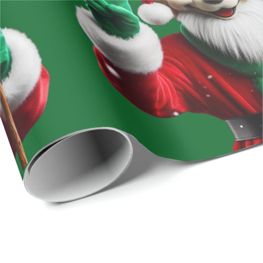 kerstpapier voor riffels cadeaupapier (Rol Hoek)