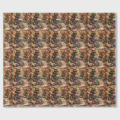 kerstpapier voor robots cadeaupapier (Vlak)
