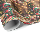 kerstpapier voor robots cadeaupapier (Rol Hoek)