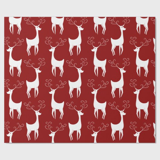 kerstpapier voor rode rendiermatte cadeaupapier (Vlak)