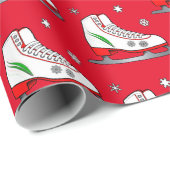 kerstpapier voor Schaats-opvulpapier Cadeaupapier (Rol Hoek)