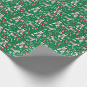 kerstpapier voor schnauzer cadeaupapier (Hoek)
