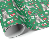 kerstpapier voor schnauzer cadeaupapier (Rol Hoek)