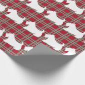 kerstpapier voor Schotse terrier Pset-overvulling Cadeaupapier (Hoek)