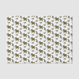 kerstpapier voor staarten en Zeeen paarden Tissuepapier