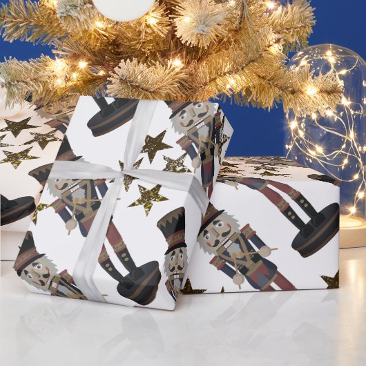 Kerstpapier voor sterren en kunstkrakers cadeaupapier (Feestdagen)