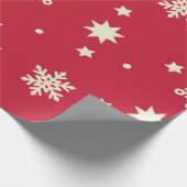 kerstpapier voor sterren en snowflakes cadeaupapier (Hoek)
