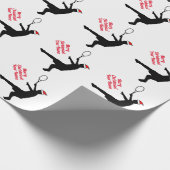 kerstpapier voor tennisspeler & coach cadeaupapier (Hoek)