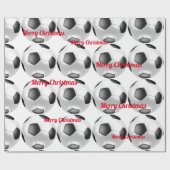 kerstpapier voor Voetballen Cadeaupapier (Vlak)