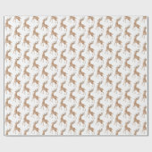 kerstpapier voor waterverf rendieren cadeaupapier (Vlak)