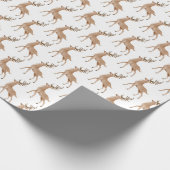 kerstpapier voor waterverf rendieren cadeaupapier (Hoek)