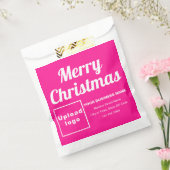 kerstpapier voor zakelijke roze achtergrondpapiert bedankzakje (Gezegeld)