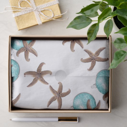 kerstpapier voor Zeeen met staarten Tissuepapier (Geschenk)