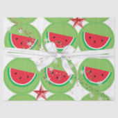 kerstpapier Watermeloen witbord Tissuepapier (Voorkant)