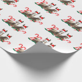 kerstpapier, wilde dieren, ezels cadeaupapier (Hoek)