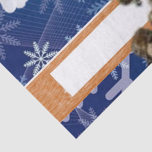 kerstpapier, witte duif, tissuepapier (Detail)