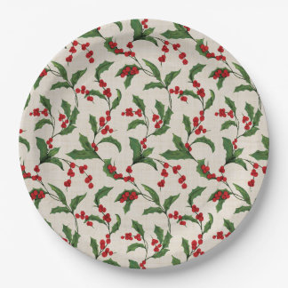 Kerstpapierbord Papieren Bordje