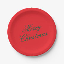 Kerstpapieren bord – Feestelijke vakantietafelserv