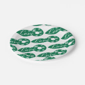 kerstpapieren Borden, prettige kerstliefde Papieren Bordje (Gekanteld)