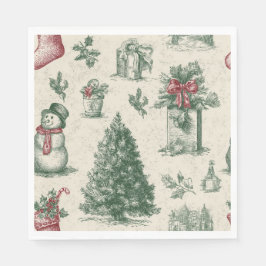 Kerstpapieren servet
