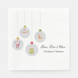 Kerstpapieren servet