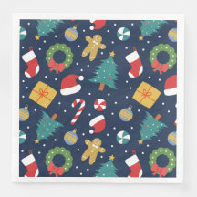 Kerstpapieren servetten Jolly Jumble