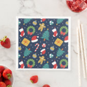 Kerstpapieren servetten Jolly Jumble (Insitu)