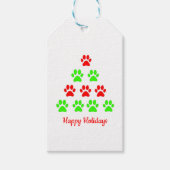 Kerstpaprikapoeder: groen rood cadeaulabel (Voorkant)