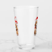 kerstpapuie honden glas (Rechts)
