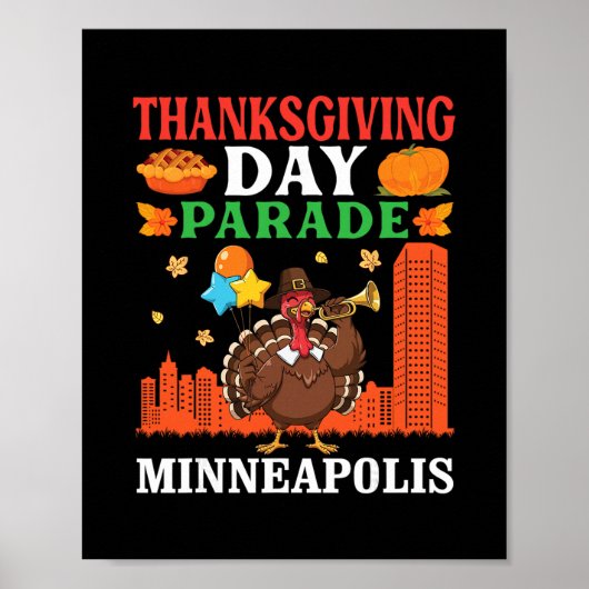 Kerstparade Kalkoen Feest In Minn Poster (Voorkant)