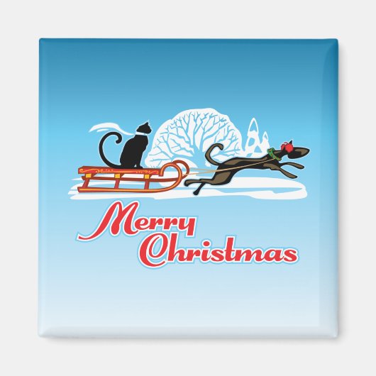 kerstparade magneet (Voorkant)