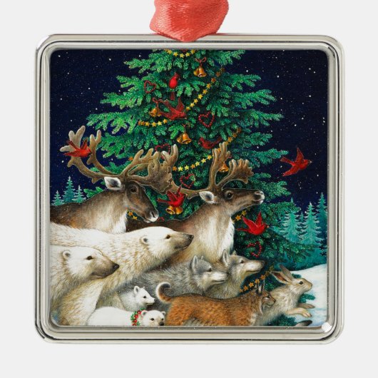 kerstparade metalen ornament (Voorkant)