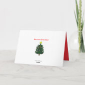 Kerstparade Santa Feestdagen Kaart (Achterkant)