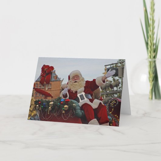 kerstparade Santa Tradition City Attraction Feestdagen Kaart (Voorkant)